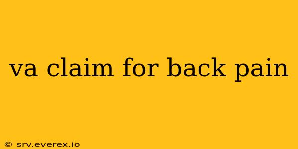 va claim for back pain